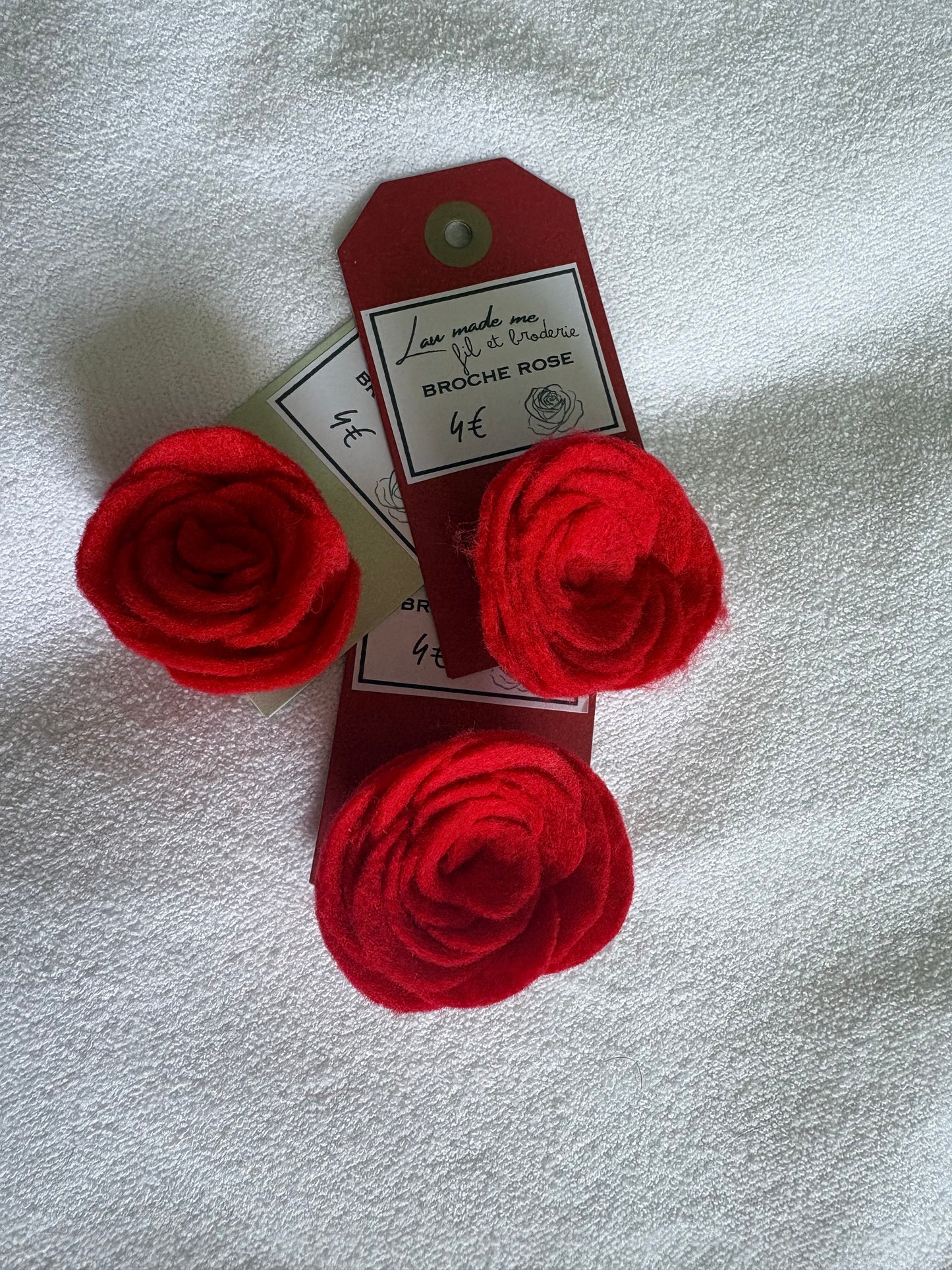 Broche Rose 🌹