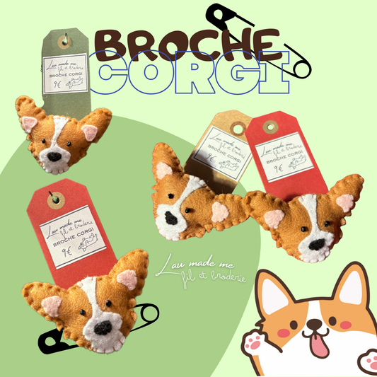 Broche Corgi 🐶