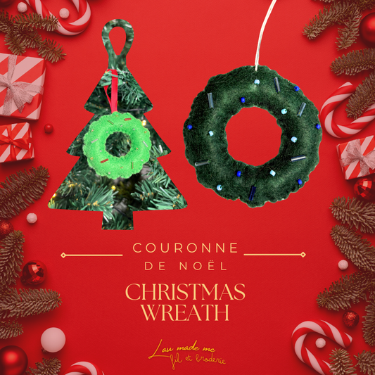Couronne de Noël en feutrine 🎄