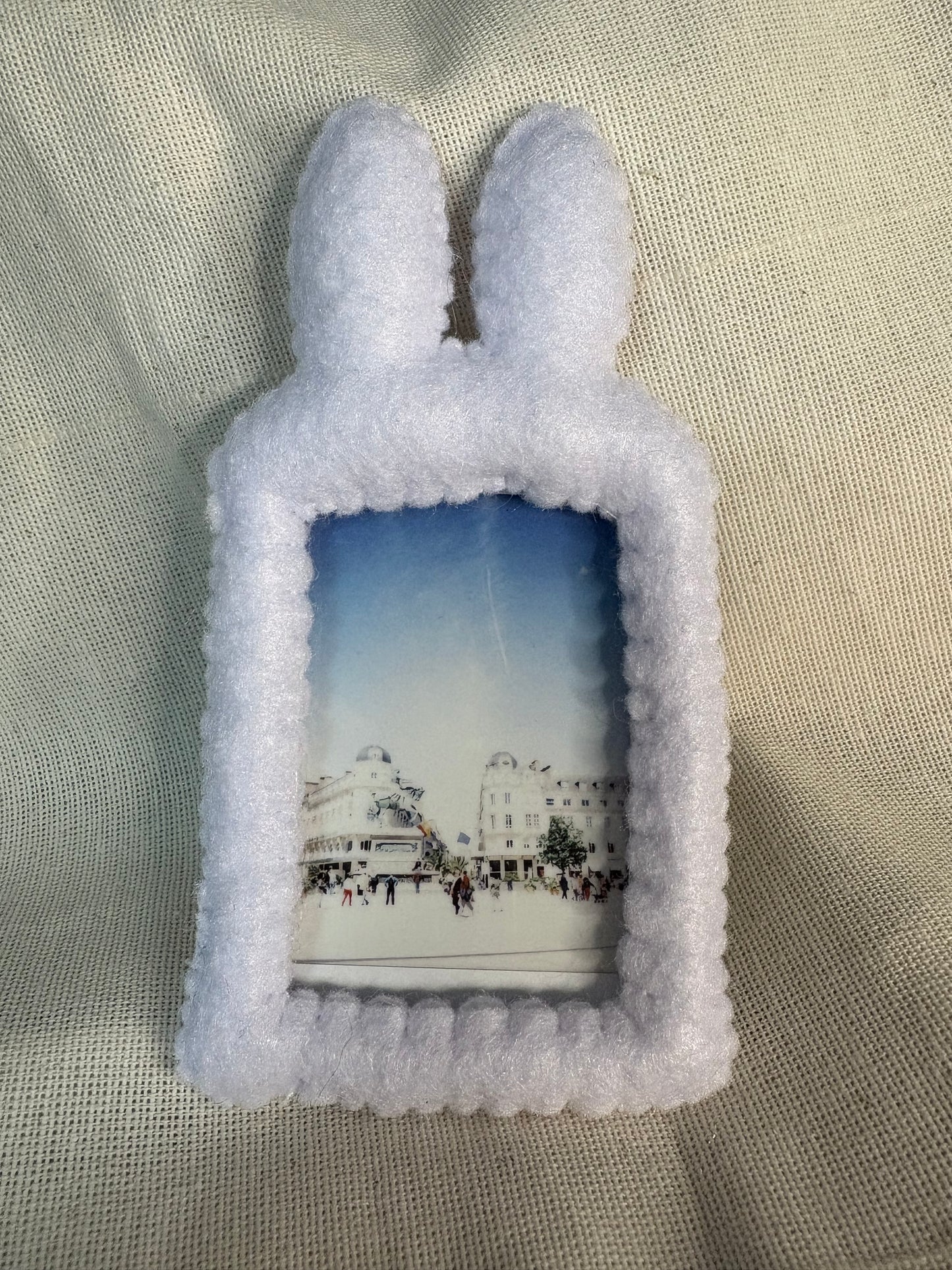 🩷 Cadre Polaroïd en feutrine – Personnalisable et unique