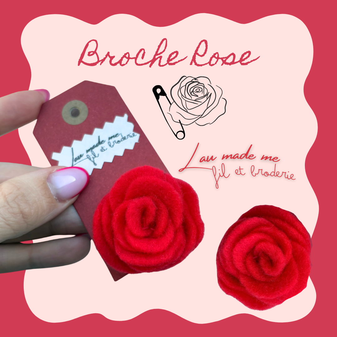 Broche Rose 🌹