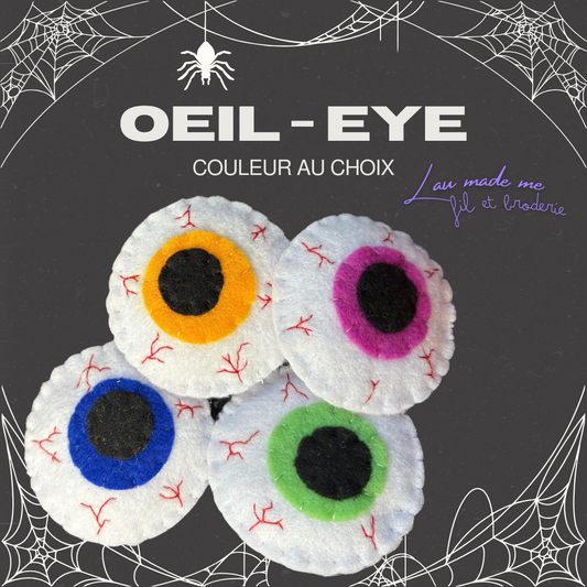 👁 Œil en feutrine - Halloween